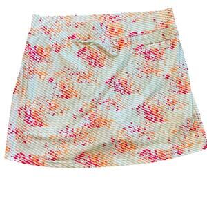 Pebble Beach Dry Luxe Performance Floral Skort Size Large